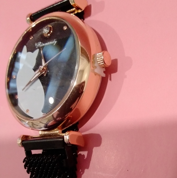 White and Black Cat Watch! New! - Picture 4 of 7